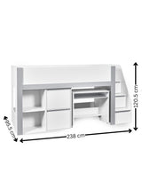 Gaia Mid Sleeper Bed with Stairs