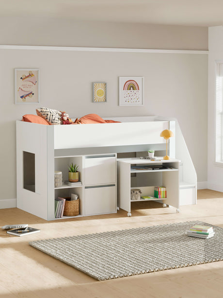 Gaia Mid Sleeper Bed with Stairs