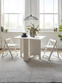 Gatan 2 Seater Compact Drop Leaf Dining Set with Folding Chairs