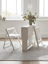 Gatan 2 Seater Compact Drop Leaf Dining Set with Folding Chairs