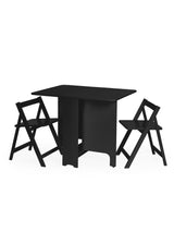 Gatan 2 Seater Compact Drop Leaf Dining Set with Folding Chairs