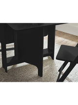 Gatan 2 Seater Compact Drop Leaf Dining Set with Folding Chairs