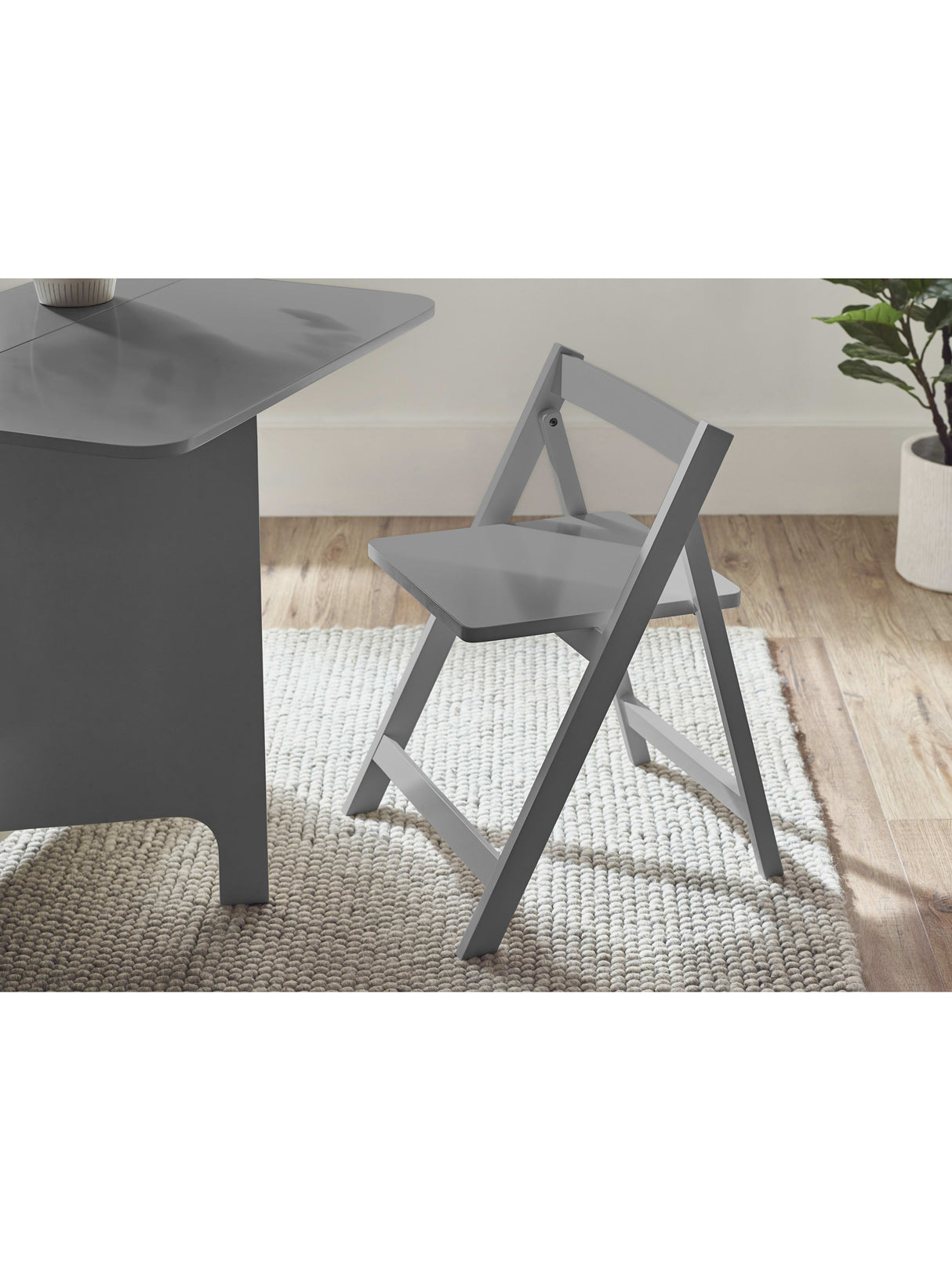 Gatan 2 Seater Compact Drop Leaf Dining Set with Folding Chairs