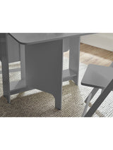 Gatan 2 Seater Compact Drop Leaf Dining Set with Folding Chairs