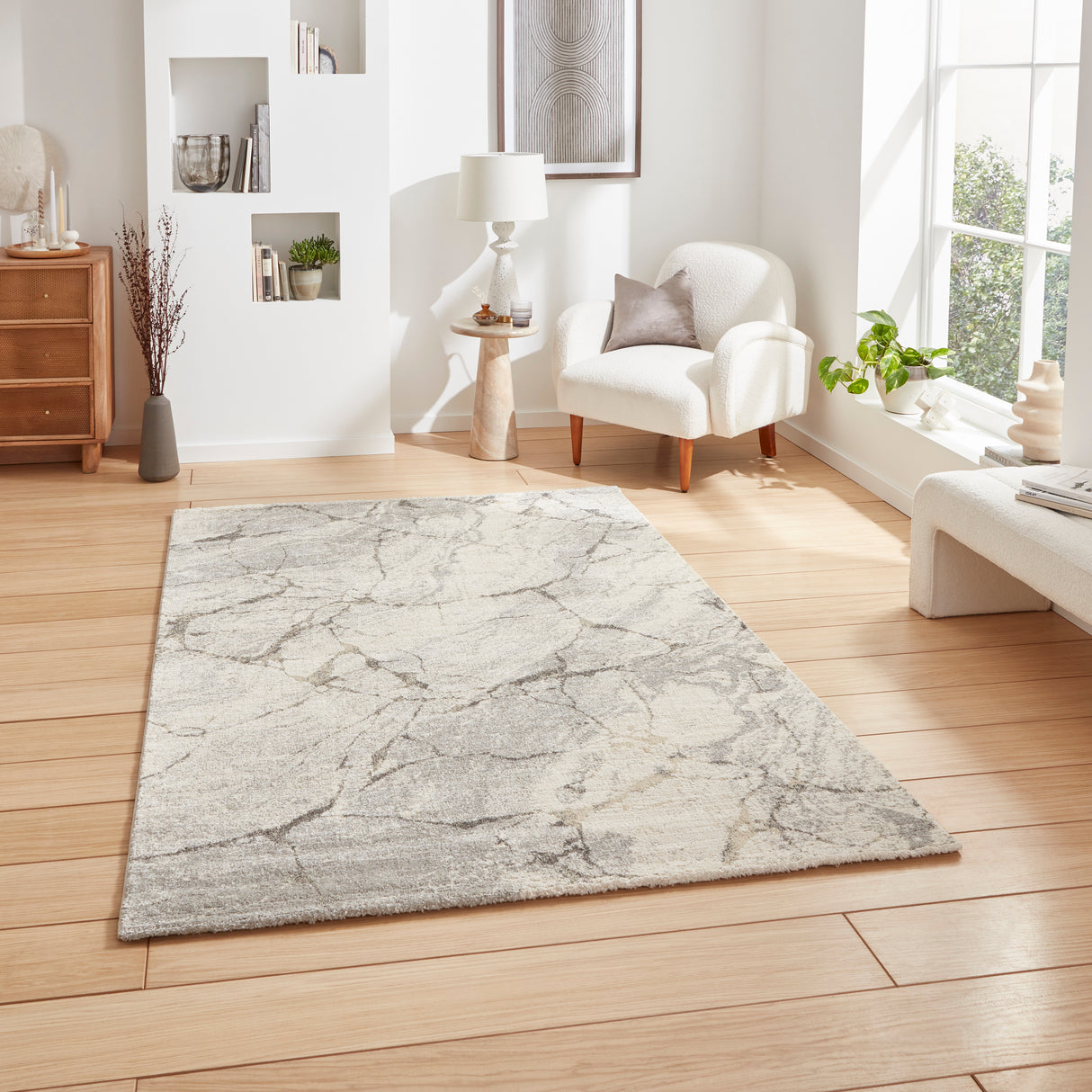 Geneva 1614 Silver Berber Rug