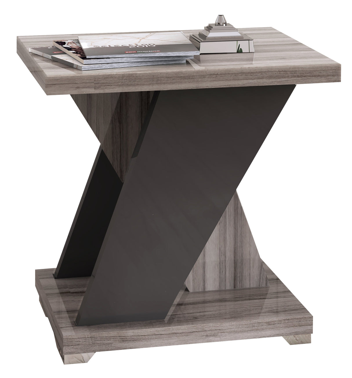 San Martino Glamour Grey Walnut Lamp Table