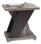 San Martino Glamour Grey Walnut Lamp Table