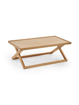 Haddon Rectangular Coffee Table with Cross Leg Base