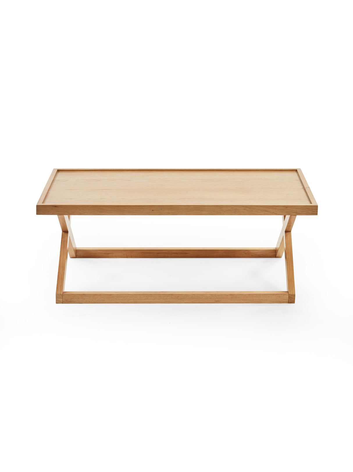 Haddon Rectangular Coffee Table with Cross Leg Base