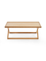 Haddon Rectangular Coffee Table with Cross Leg Base