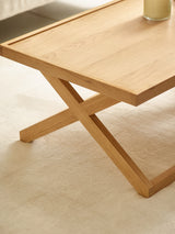 Haddon Rectangular Coffee Table with Cross Leg Base