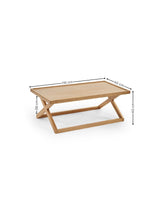 Haddon Rectangular Coffee Table with Cross Leg Base