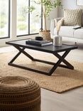 Haddon Rectangular Coffee Table with Cross Leg Base