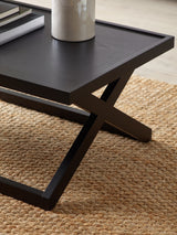 Haddon Rectangular Coffee Table with Cross Leg Base