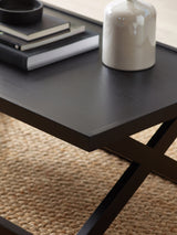 Haddon Rectangular Coffee Table with Cross Leg Base