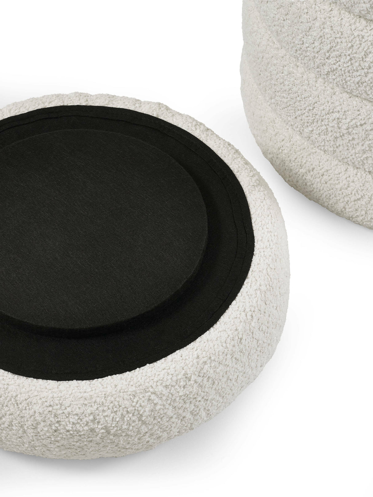 Hailey Upholstered Stacked Storage Ottoman