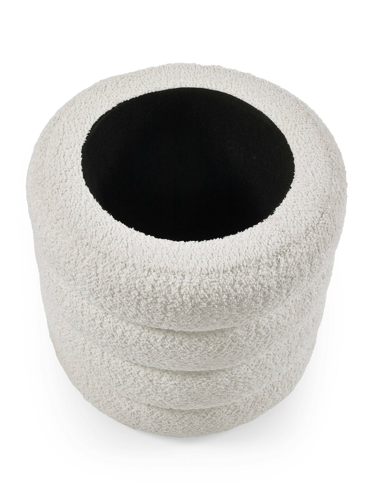 Hailey Upholstered Stacked Storage Ottoman