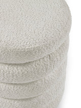 Hailey Upholstered Stacked Storage Ottoman