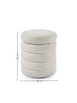 Hailey Upholstered Stacked Storage Ottoman