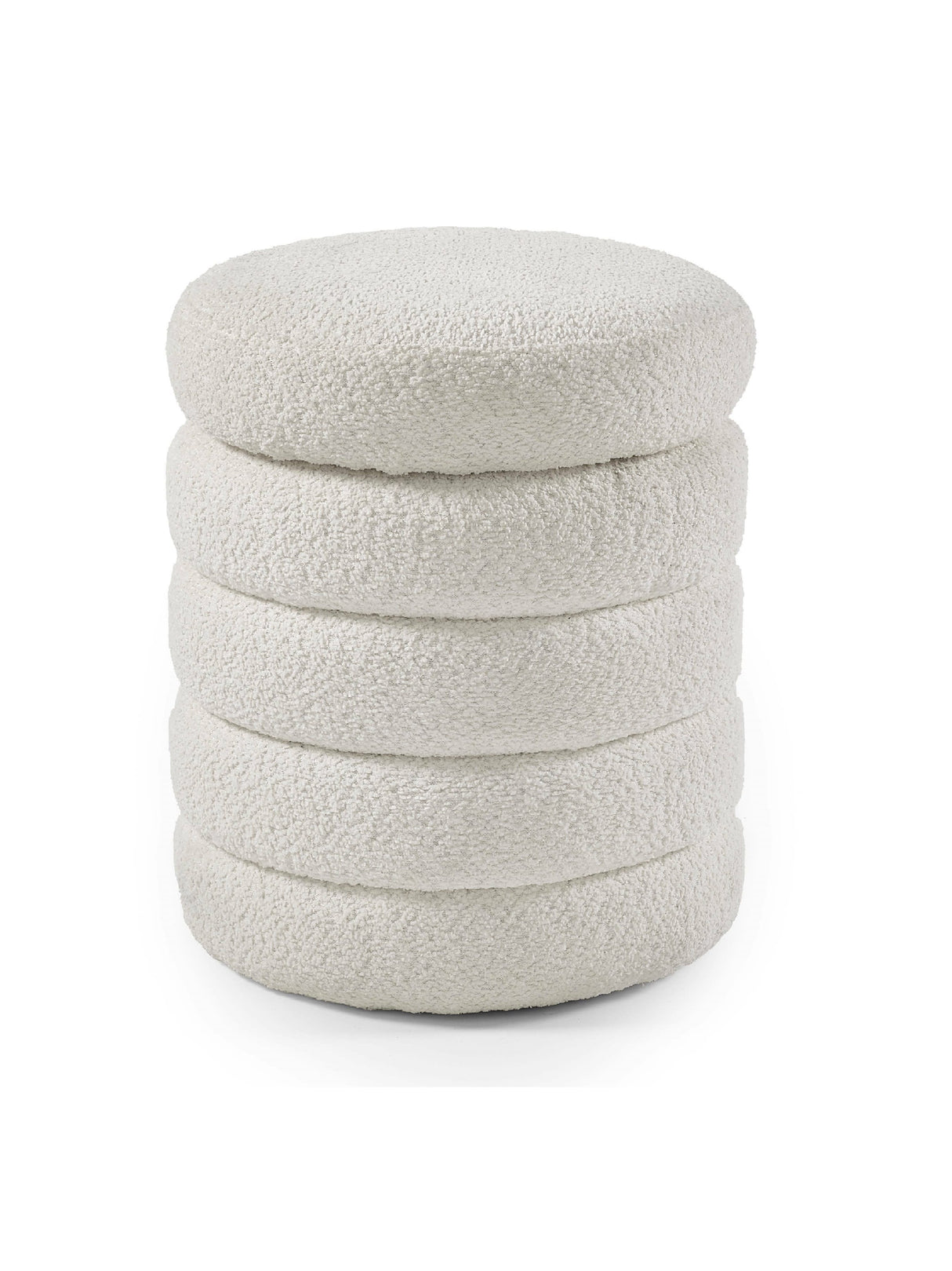 Hailey Upholstered Stacked Storage Ottoman