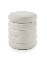 Hailey Upholstered Stacked Storage Ottoman