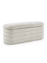 Hailey Upholstered Stacked Storage Bench
