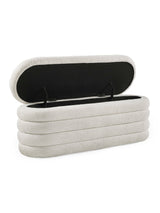 Hailey Upholstered Stacked Storage Bench