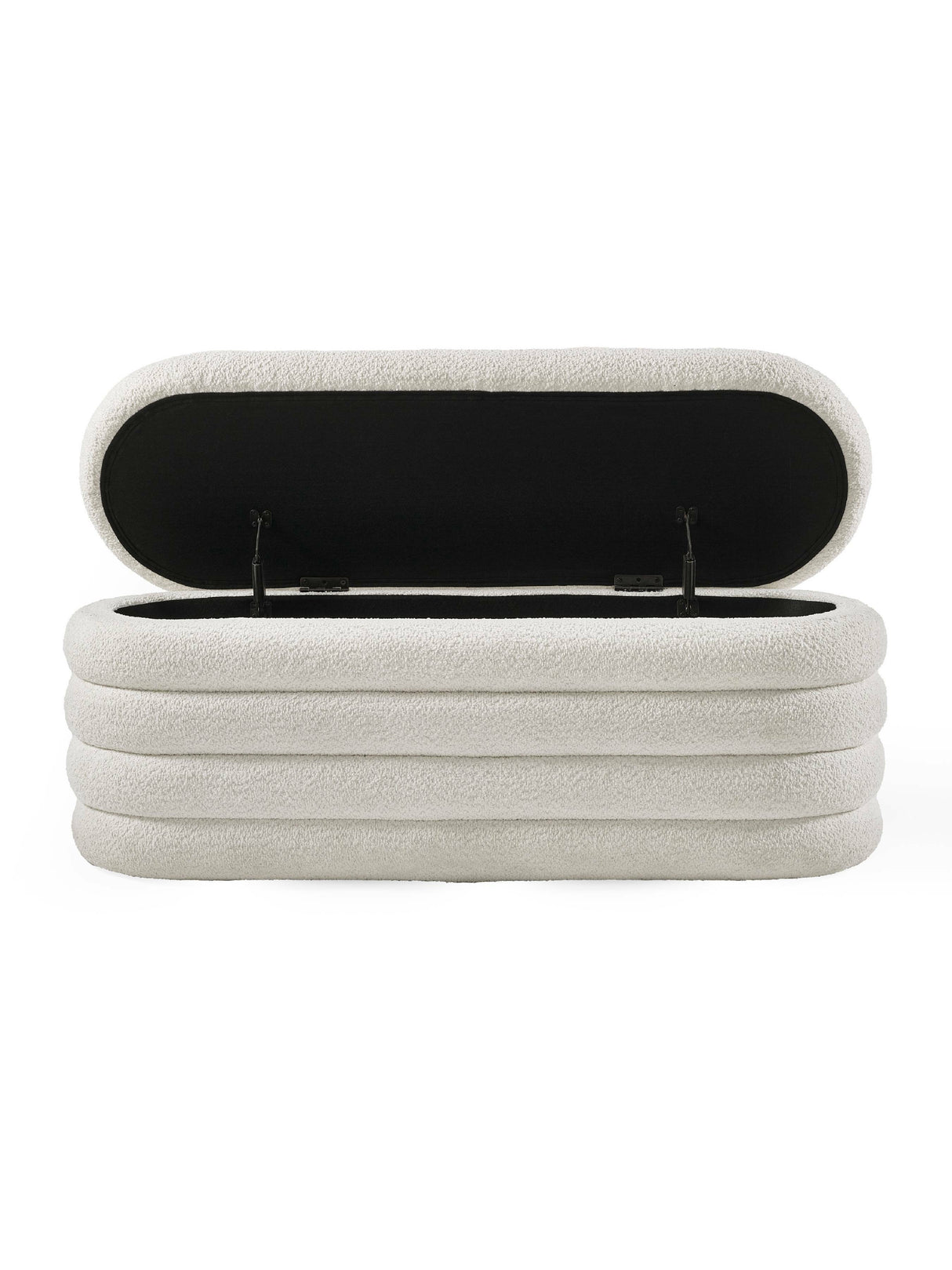 Hailey Upholstered Stacked Storage Bench