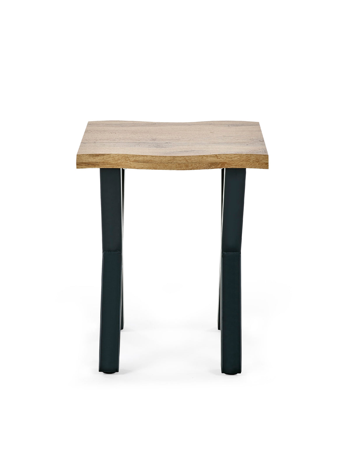 Harvey Live Edge Side Table with Cross Legs