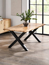 Harvey Live Edge Rectangular 4-6 Seater Dining Table