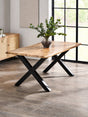 Harvey Live Edge Rectangular 4-6 Seater Dining Table