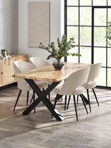 Harvey Live Edge Rectangular 4-6 Seater Dining Table