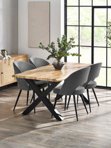 Harvey Live Edge Rectangular 4-6 Seater Dining Table