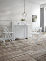Helsinki 2 Seater Compact Drop Leaf Dining Set with Folding Chairs