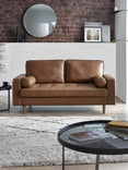 Henley Upholstered 3 Seater Sofa with Bolster Cushions