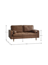 Henley Upholstered 3 Seater Sofa with Bolster Cushions