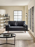 Henley Upholstered 3 Seater Sofa with Bolster Cushions
