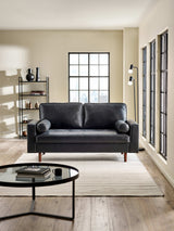 Henley Upholstered 3 Seater Sofa with Bolster Cushions
