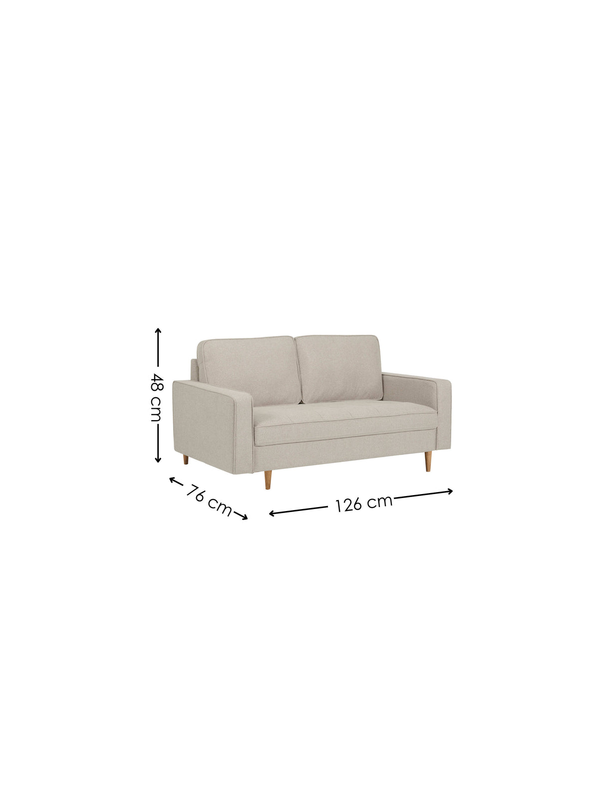 Henrietta Upholstered 2 Seater Sofa