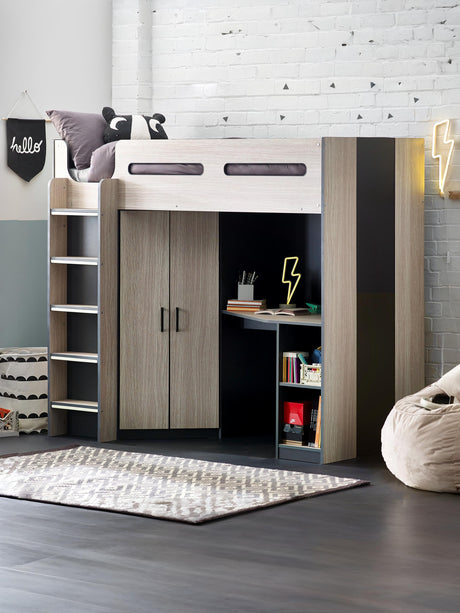 Hercules High Sleeper Bed with Desk