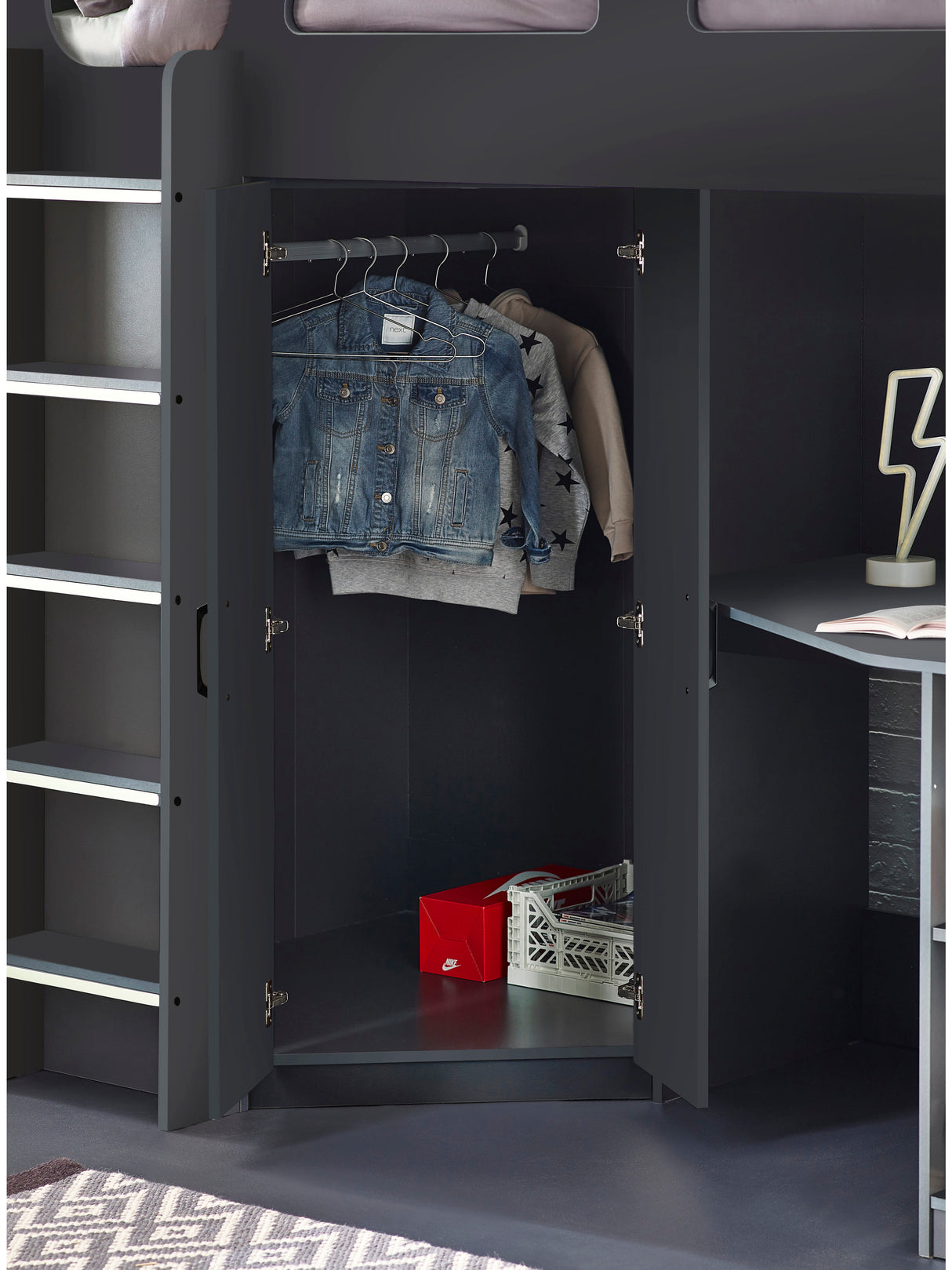 Hercules High Sleeper Bed with Desk