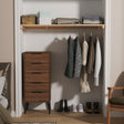 Hong Kong (Black Legs) 5 Drawer Bedside Cabinet