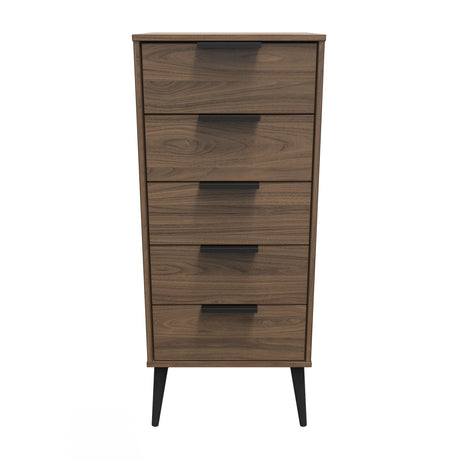 Hong Kong (Black Legs) 5 Drawer Bedside Cabinet