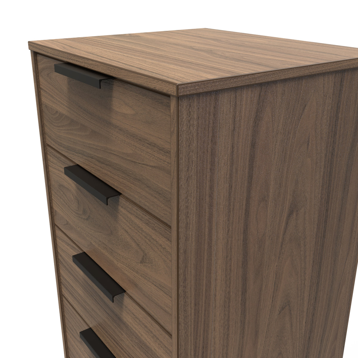 Hong Kong (Black Legs) 5 Drawer Bedside Cabinet