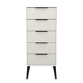 Hong Kong (Black Legs) 5 Drawer Bedside Cabinet