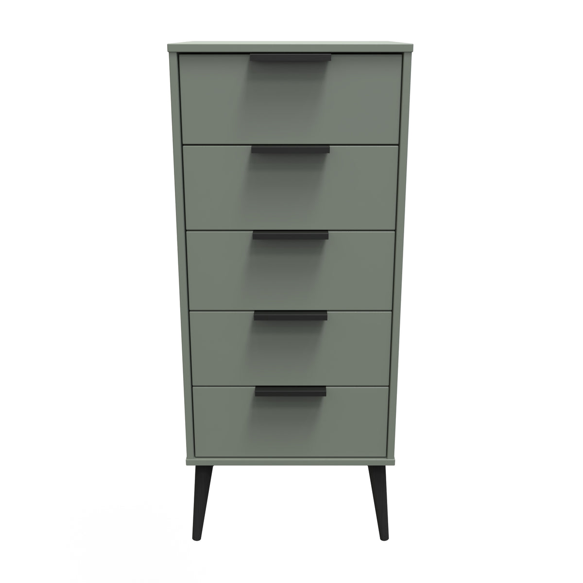 Hong Kong (Black Legs) 5 Drawer Bedside Cabinet