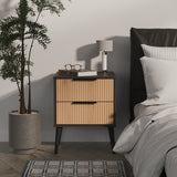 Hong Kong 2 Drawer Bedside Cabinet
