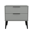 Hong Kong (Black Legs) 2 Drawer Midi Chest