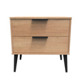 Hong Kong (Black Legs) 2 Drawer Midi Chest
