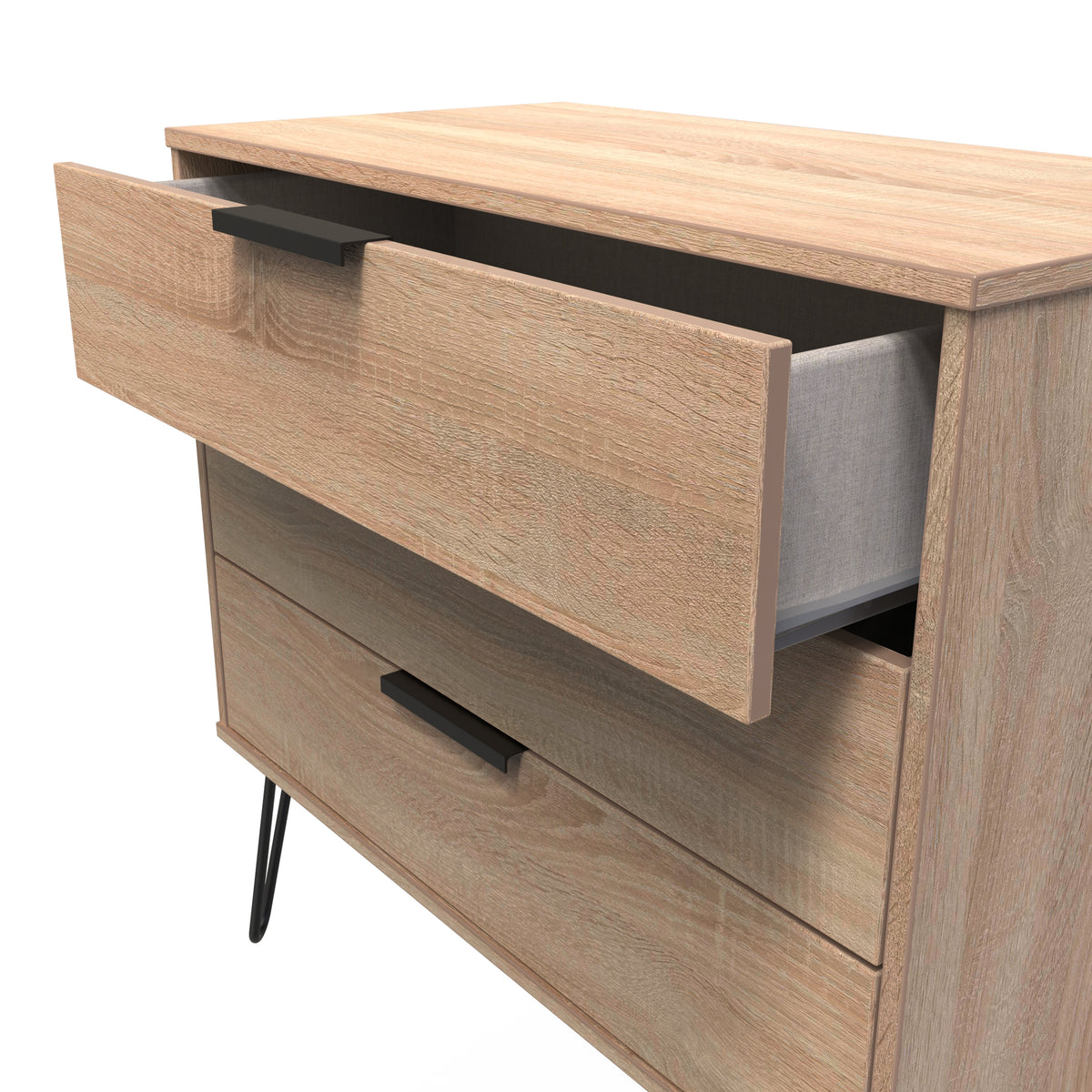Hong Kong (Black Legs) 3 Drawer Chest